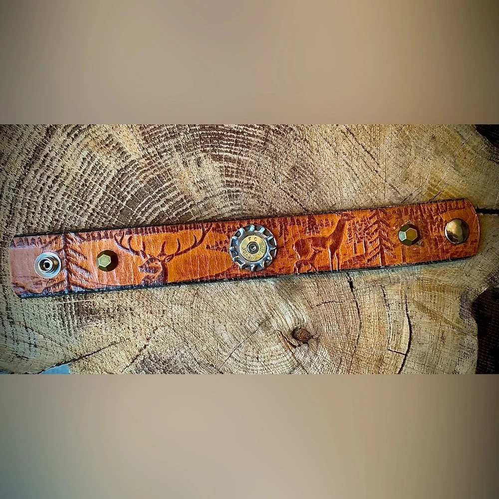 Leather cuff , up to 6 3/4” wrist